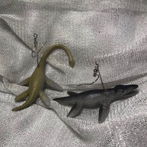 Handmade Dinosaur Earrings